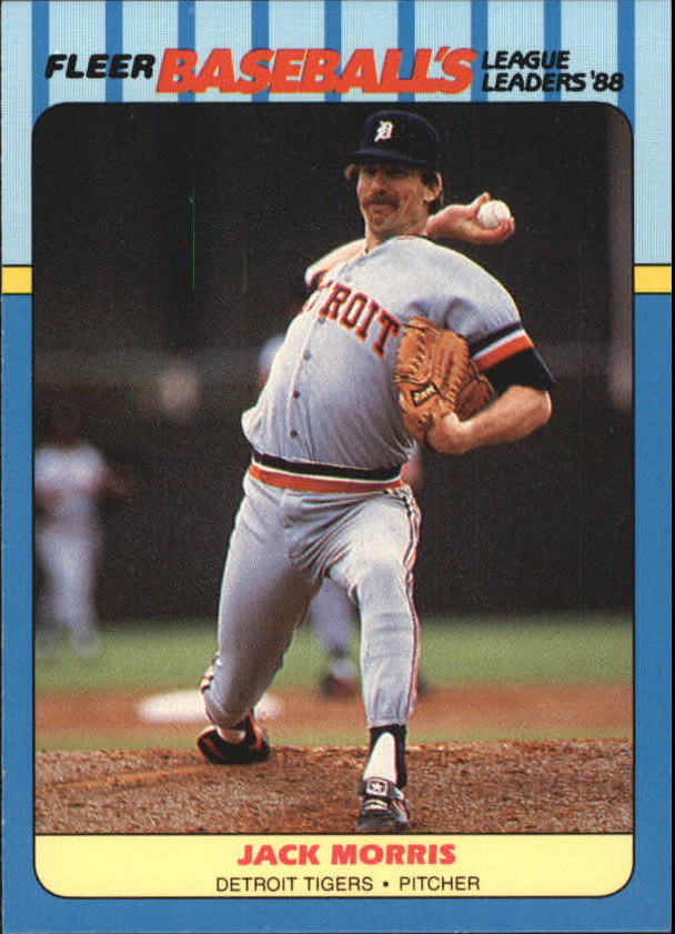 1988 Fleer League Leaders Baseball Cards       028      Jack Morris